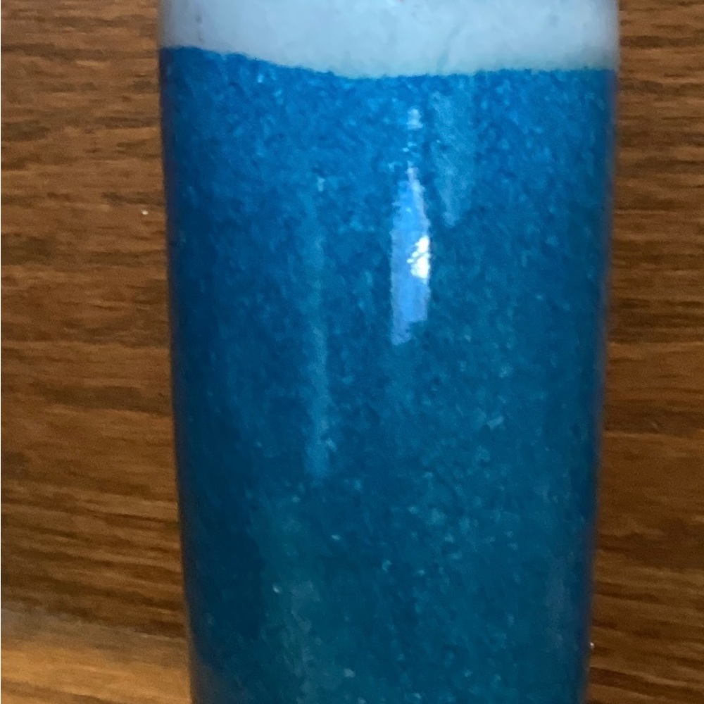 Jack Boydston Blue And White Drip glaze California studio art pottery vase.5.5” - Picture 3 of 10